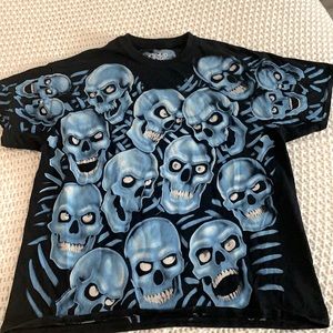 Blue skeleton shirt